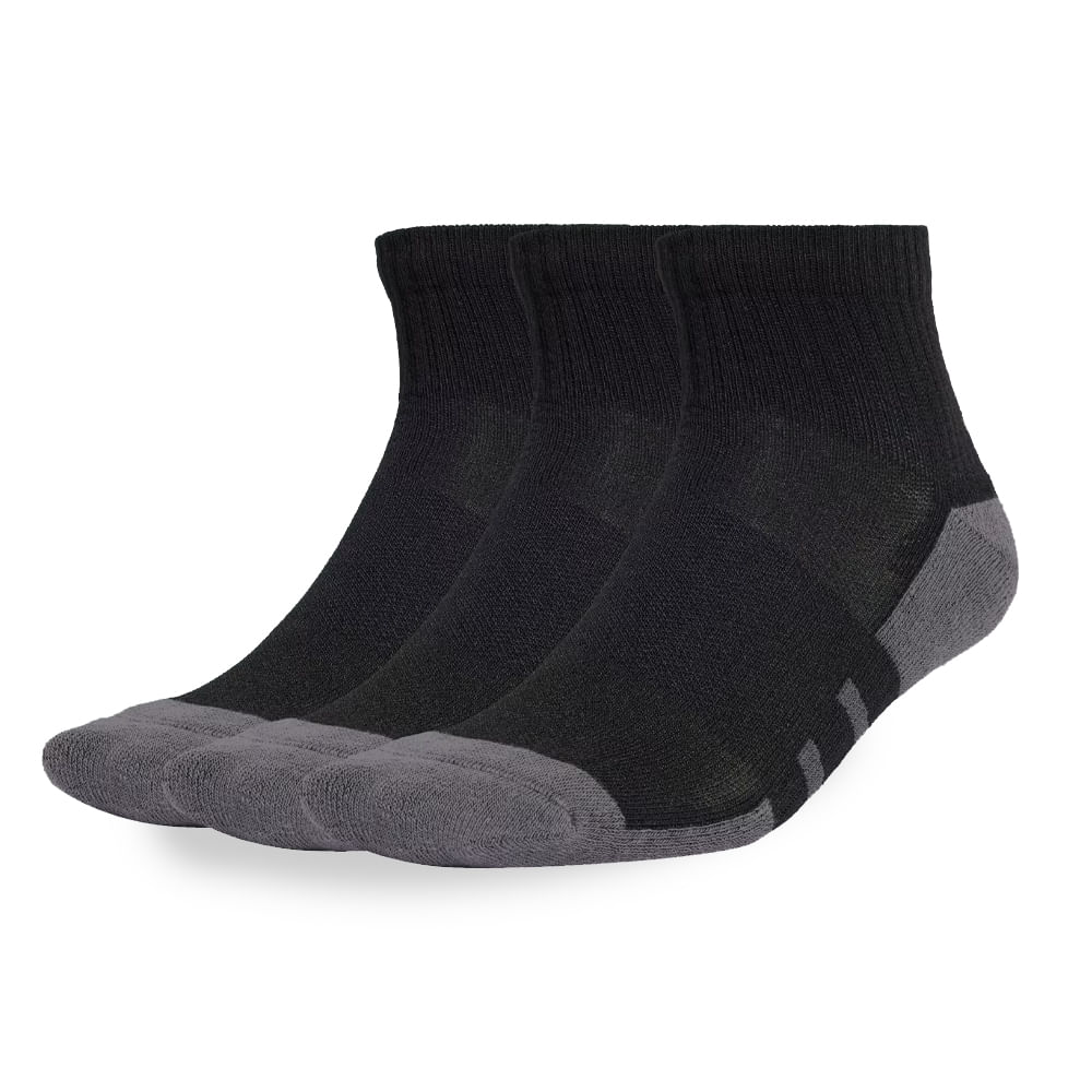 Adidas Meia JC6453 CANO MEDIO 3P BlackGrey Six Poliester -2-